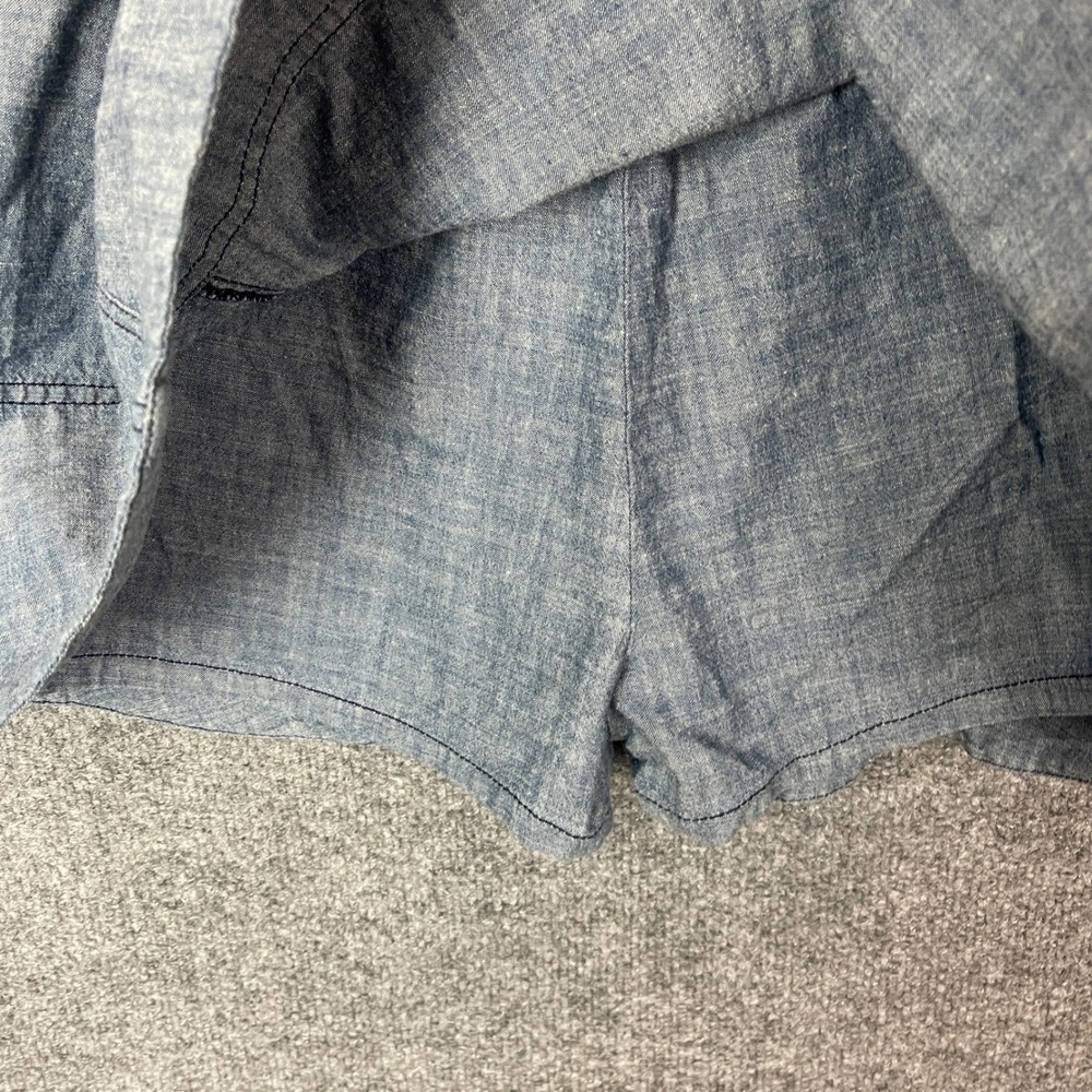 Y2K Juicy Couture Chambray Denim Strapless Dress With Shorts Size‎ 4 - Picture 4 of 9